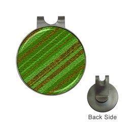 Stripes Course Texture Background Hat Clips With Golf Markers by Sapixe