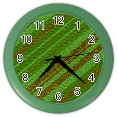 Stripes Course Texture Background Color Wall Clocks