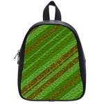 Stripes Course Texture Background School Bag (Small) Front