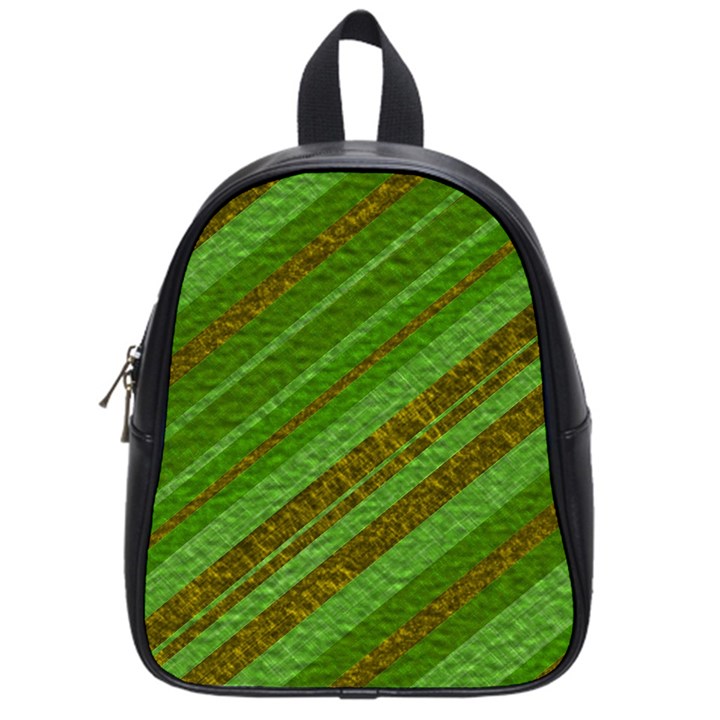 Stripes Course Texture Background School Bag (Small)