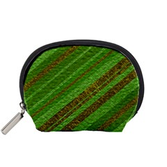 Stripes Course Texture Background Accessory Pouches (small)  by Sapixe