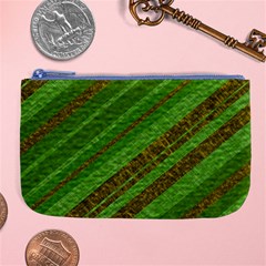 Stripes Course Texture Background Large Coin Purse by Sapixe