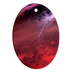 Storm Clouds And Rain Molten Iron May Be Common Occurrences Of Failed Stars Known As Brown Dwarfs Ornament (oval) by Sapixe