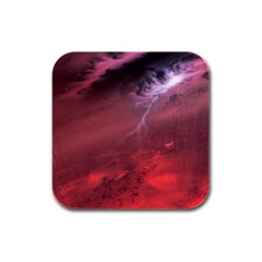 Storm Clouds And Rain Molten Iron May Be Common Occurrences Of Failed Stars Known As Brown Dwarfs Rubber Square Coaster (4 Pack)  by Sapixe