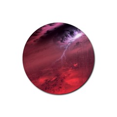 Storm Clouds And Rain Molten Iron May Be Common Occurrences Of Failed Stars Known As Brown Dwarfs Rubber Coaster (round)  by Sapixe