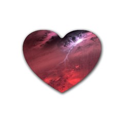 Storm Clouds And Rain Molten Iron May Be Common Occurrences Of Failed Stars Known As Brown Dwarfs Heart Coaster (4 Pack)  by Sapixe