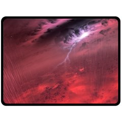 Storm Clouds And Rain Molten Iron May Be Common Occurrences Of Failed Stars Known As Brown Dwarfs Fleece Blanket (large)  by Sapixe