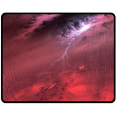 Storm Clouds And Rain Molten Iron May Be Common Occurrences Of Failed Stars Known As Brown Dwarfs Fleece Blanket (medium)  by Sapixe