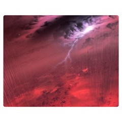 Storm Clouds And Rain Molten Iron May Be Common Occurrences Of Failed Stars Known As Brown Dwarfs Double Sided Flano Blanket (medium)  by Sapixe