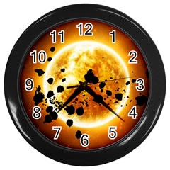 Sun Man Wall Clocks (black) by Sapixe