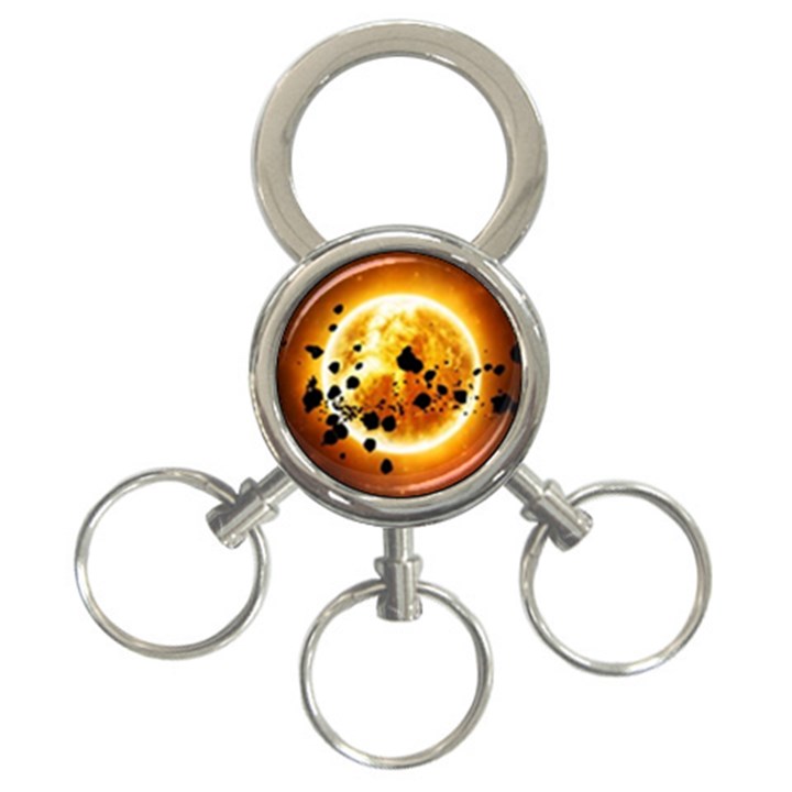 Sun Man 3-Ring Key Chains