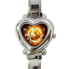 Sun Man Heart Italian Charm Watch by Sapixe