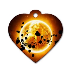 Sun Man Dog Tag Heart (two Sides) by Sapixe