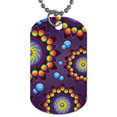 Texture Background Flower Pattern Dog Tag (one Side) by Sapixe