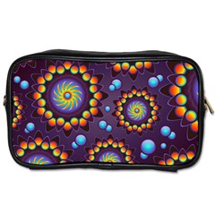 Texture Background Flower Pattern Toiletries Bags