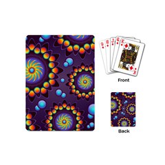 Texture Background Flower Pattern Playing Cards (mini)  by Sapixe