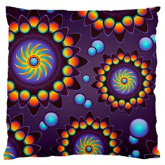 Texture Background Flower Pattern Large Cushion Case (two Sides) by Sapixe