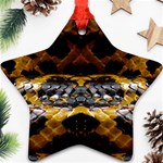 Textures Snake Skin Patterns Ornament (Star) Front