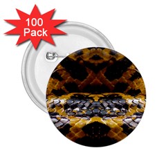 Textures Snake Skin Patterns 2.25  Buttons (100 pack) 