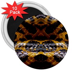 Textures Snake Skin Patterns 3  Magnets (10 pack) 