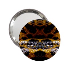 Textures Snake Skin Patterns 2.25  Handbag Mirrors