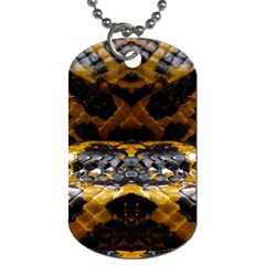 Textures Snake Skin Patterns Dog Tag (Two Sides)