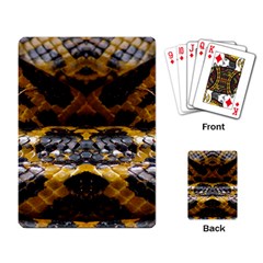 Textures Snake Skin Patterns Playing Card