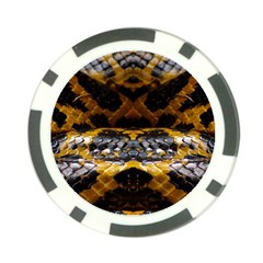 Textures Snake Skin Patterns Poker Chip Card Guard