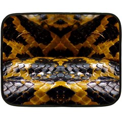 Textures Snake Skin Patterns Double Sided Fleece Blanket (Mini) 