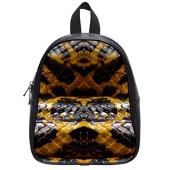 Textures Snake Skin Patterns School Bag (Small)