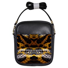 Textures Snake Skin Patterns Girls Sling Bags