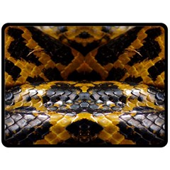 Textures Snake Skin Patterns Fleece Blanket (Large) 