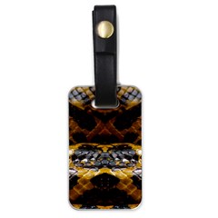 Textures Snake Skin Patterns Luggage Tags (One Side) 