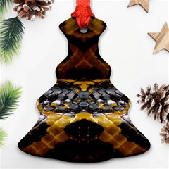 Textures Snake Skin Patterns Ornament (Christmas Tree) 