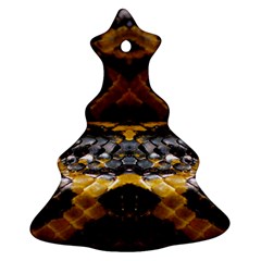 Textures Snake Skin Patterns Christmas Tree Ornament (Two Sides)