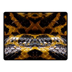 Textures Snake Skin Patterns Double Sided Fleece Blanket (Small) 