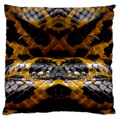 Textures Snake Skin Patterns Standard Flano Cushion Case (One Side)