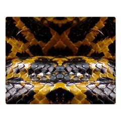 Textures Snake Skin Patterns Double Sided Flano Blanket (Large) 