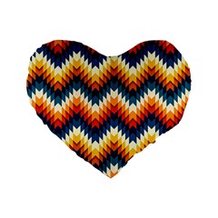 The Amazing Pattern Library Standard 16  Premium Heart Shape Cushions by Sapixe