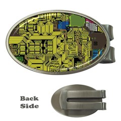 Technology Circuit Board Money Clips (oval)  by Sapixe