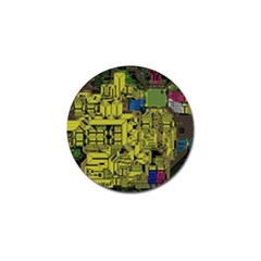 Technology Circuit Board Golf Ball Marker (10 Pack) by Sapixe