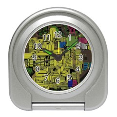 Technology Circuit Board Travel Alarm Clocks by Sapixe