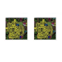 Technology Circuit Board Cufflinks (square) by Sapixe