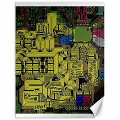 Technology Circuit Board Canvas 18  X 24   by Sapixe