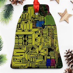 Technology Circuit Board Ornament (bell) by Sapixe