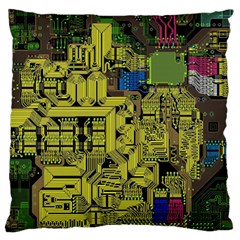 Technology Circuit Board Standard Flano Cushion Case (two Sides) by Sapixe