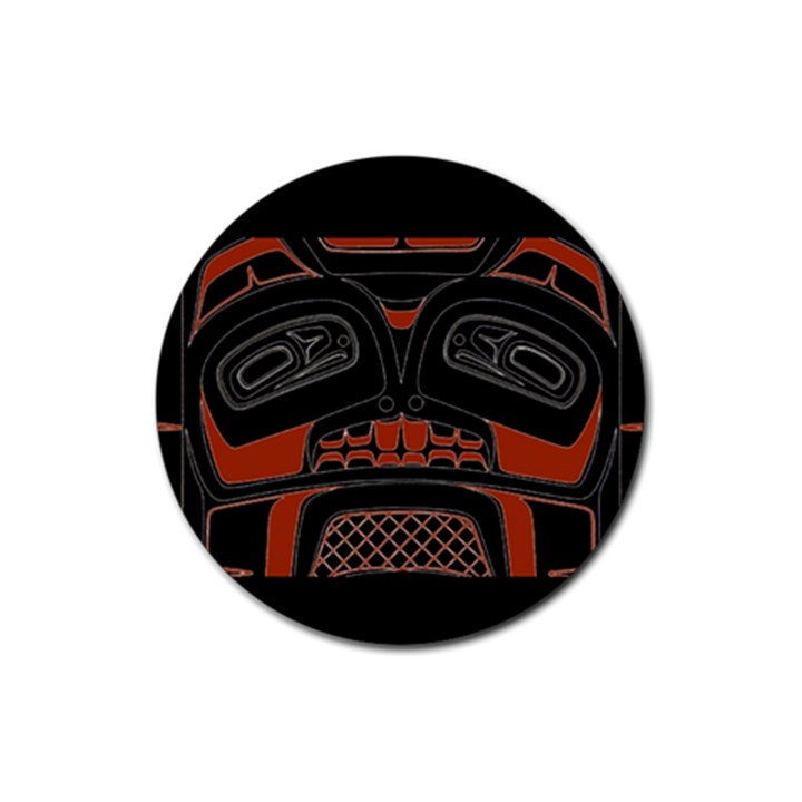 Traditional Northwest Coast Native Art Rubber Round Coaster (4 pack) 