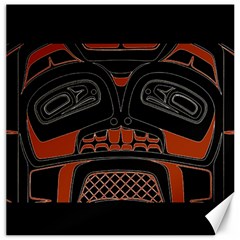 Traditional Northwest Coast Native Art Canvas 12  X 12   by Sapixe