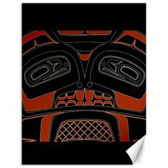 Traditional Northwest Coast Native Art Canvas 12  X 16   by Sapixe