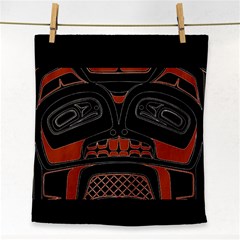 Traditional Northwest Coast Native Art Face Towel by Sapixe